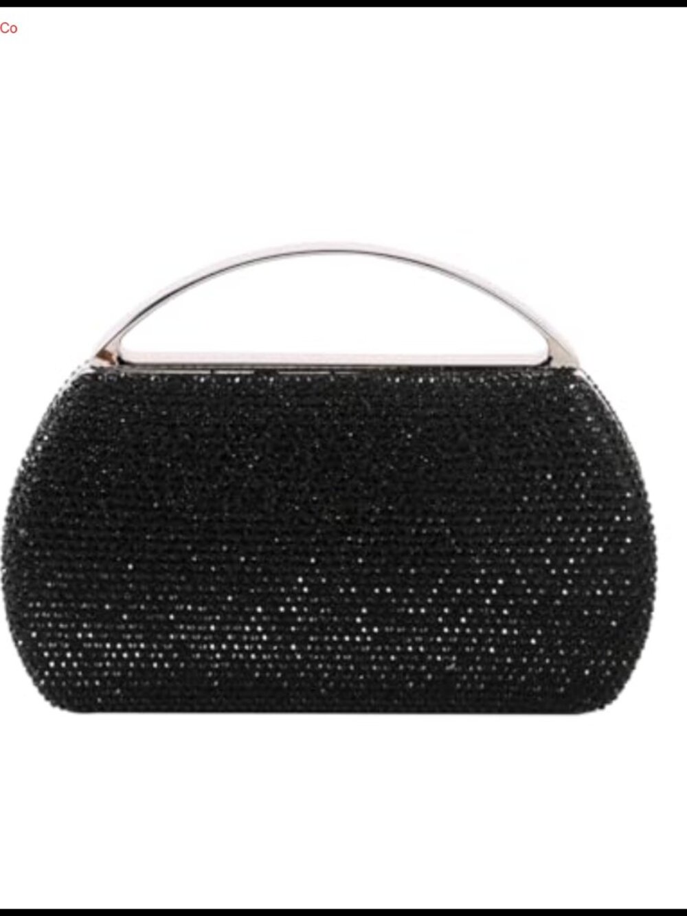 Rhinestone Beaded Evening Clutch Top Handle Removable Chain Crossbody Bag